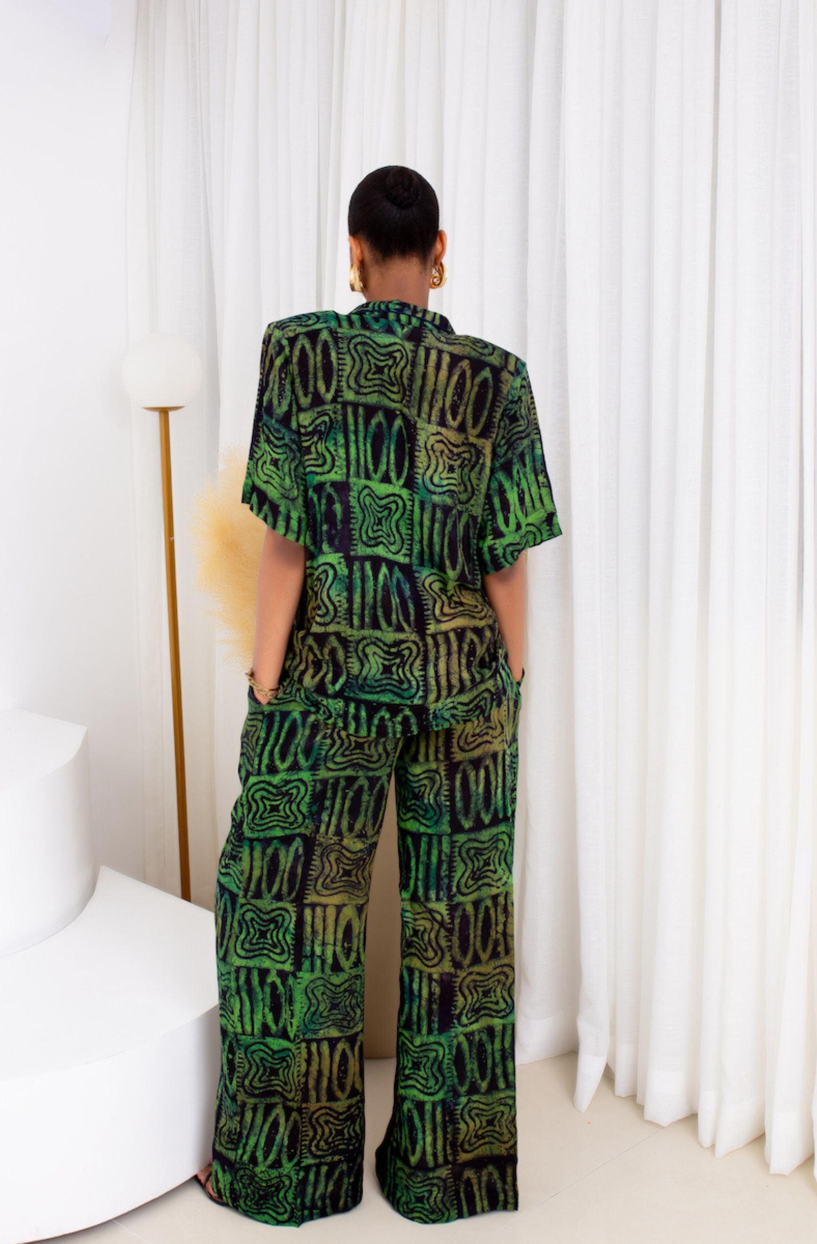 Judy Wavy Print Set (Green)