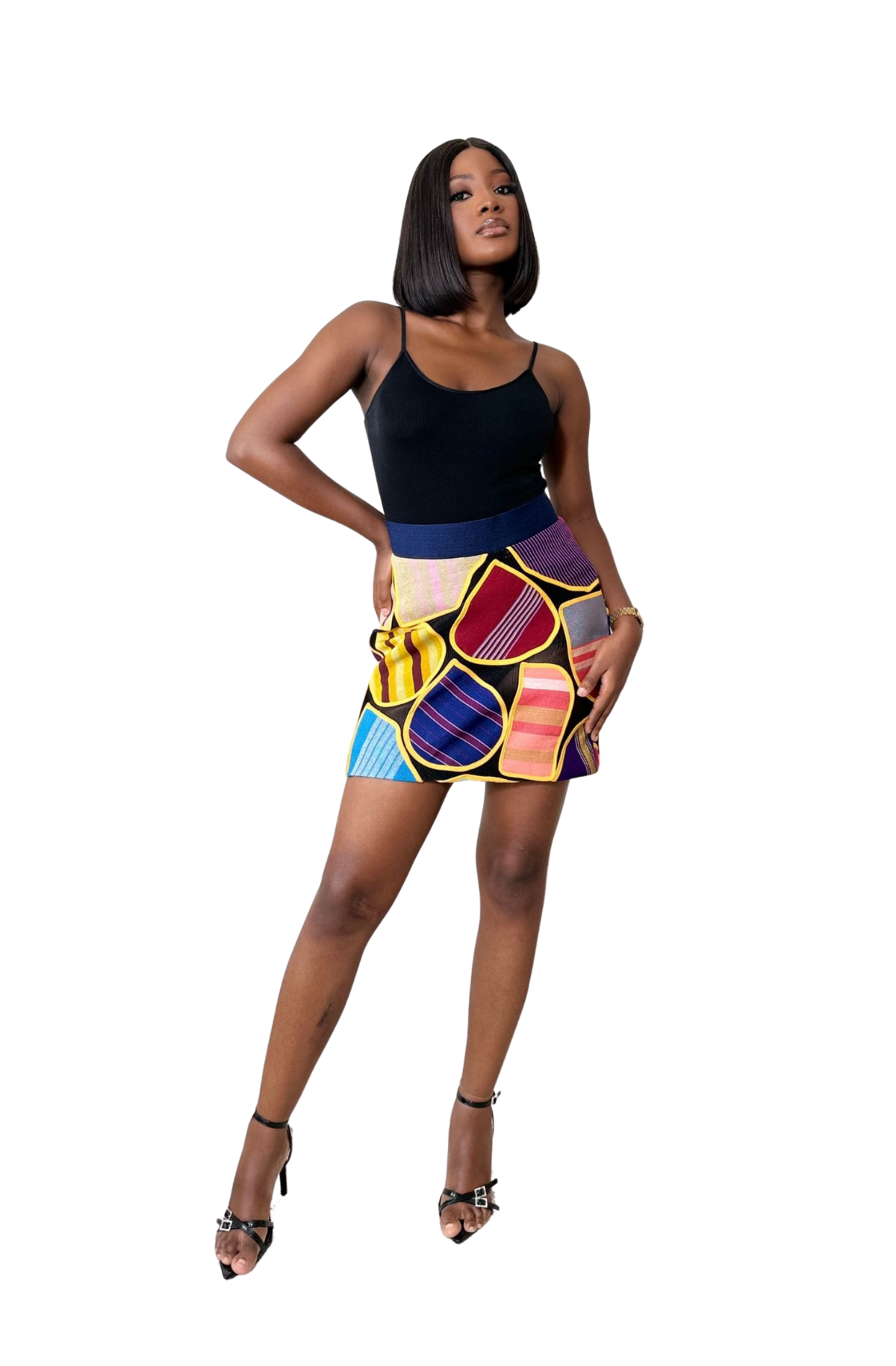 Patchwork Mini Skirt