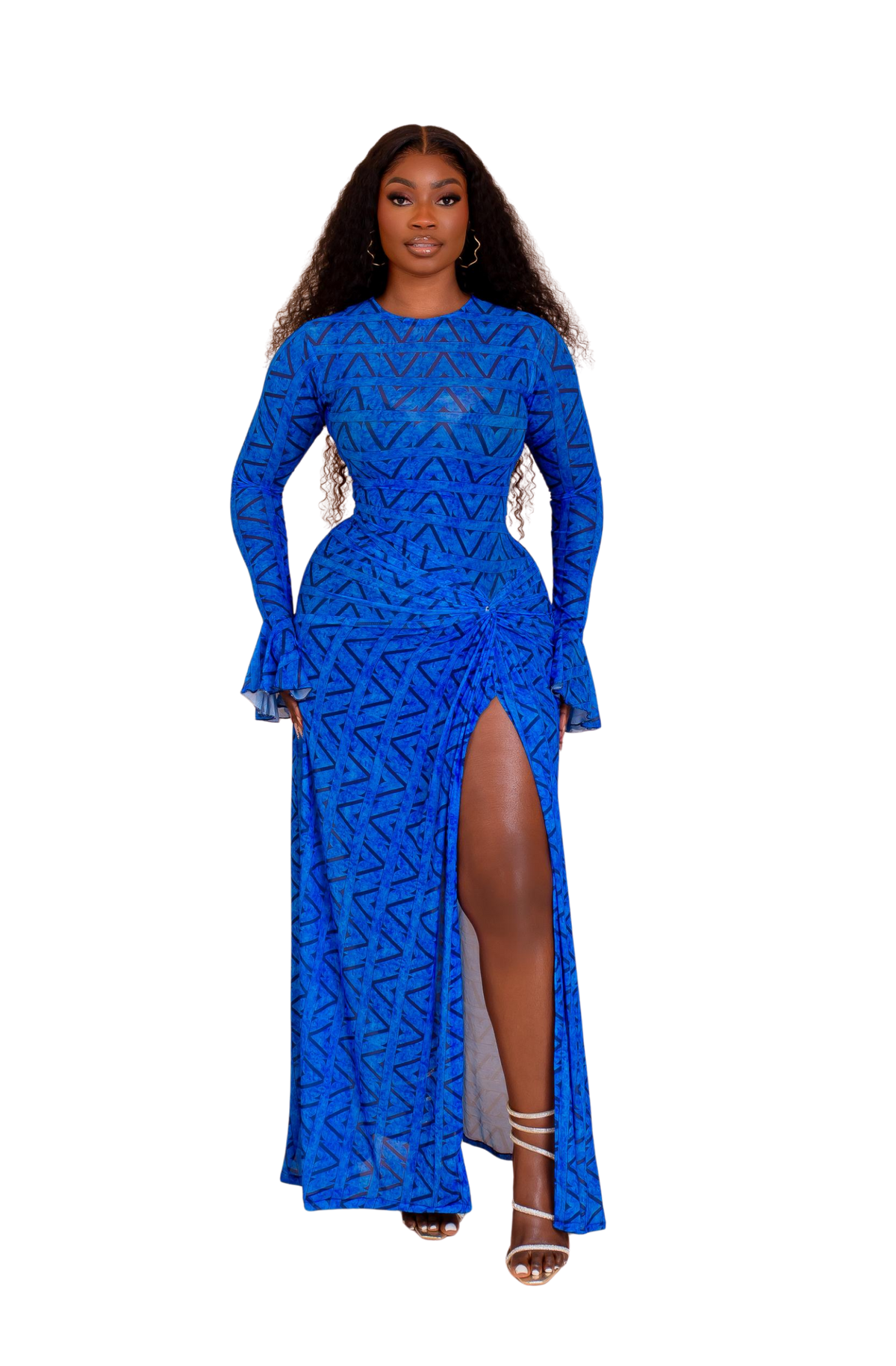 Milan Mesh Dress (Blue)