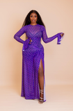 Milan Mesh Dress( Purple)