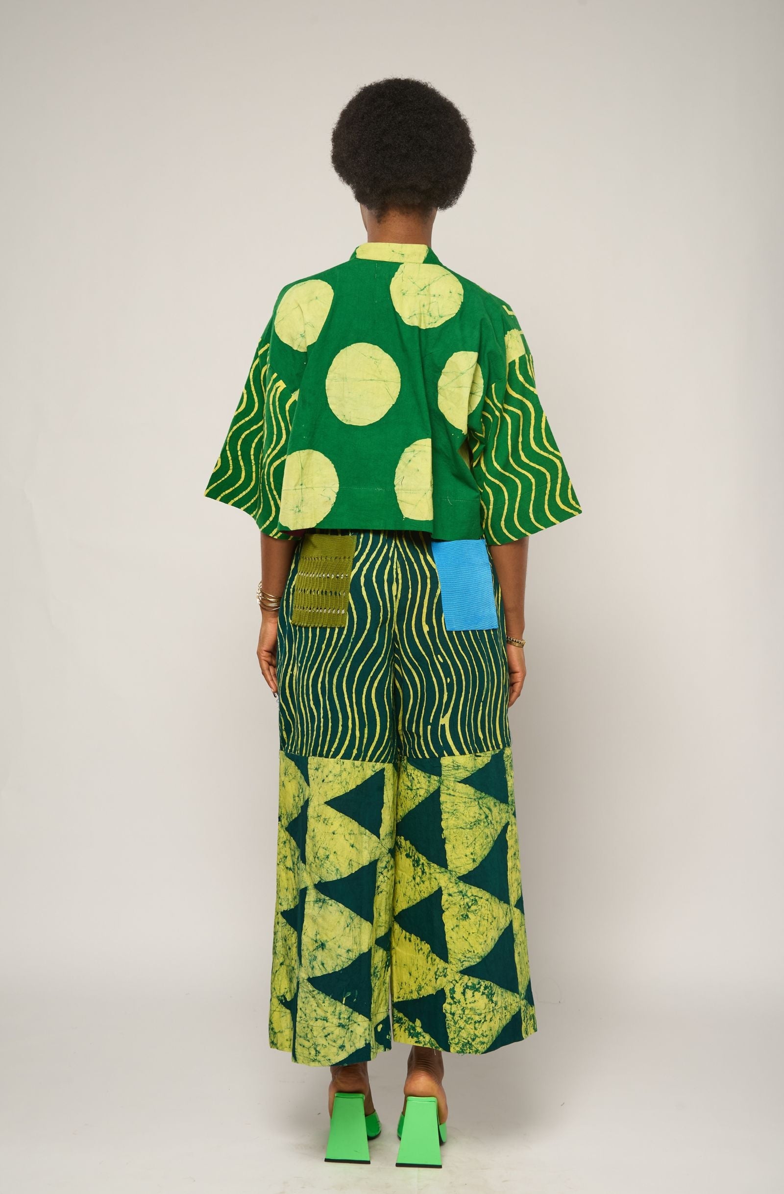 Green and Yellow Culottes