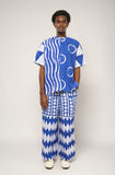 Blue and White Culottes