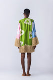 Straw Mini Dress (Multiprint)