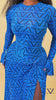 Milan Mesh Dress (Blue)