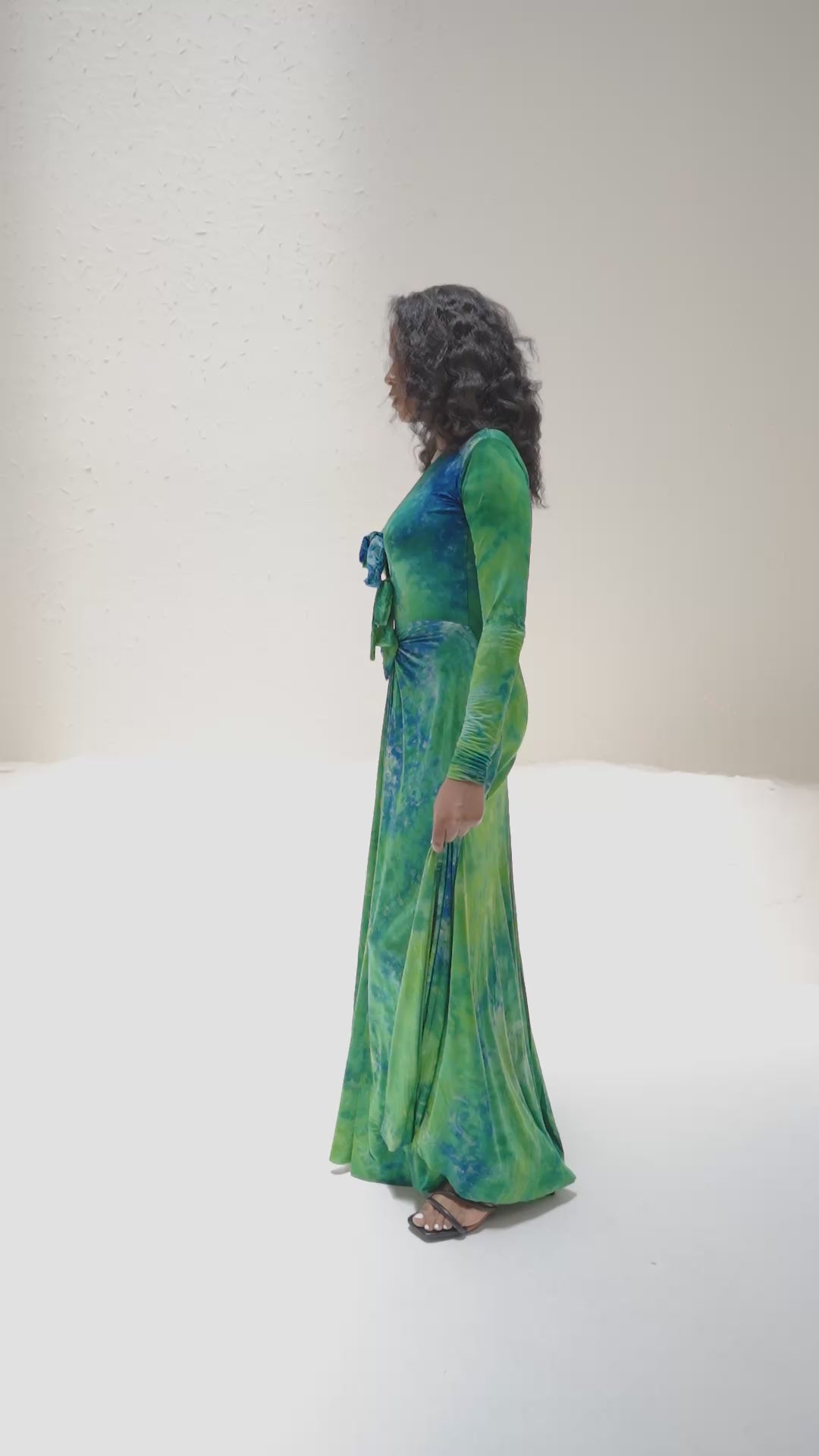 Apinke Tie Dye Maxi Dress
