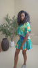 Printed Pleated Skirt (Light Green)